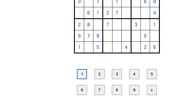 sudoku game