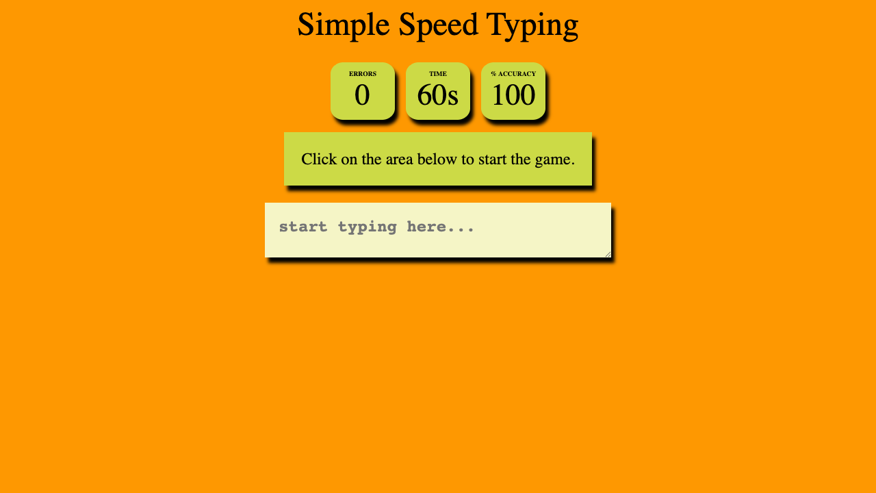 Simple Typing Game