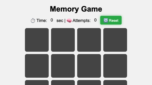 memory game