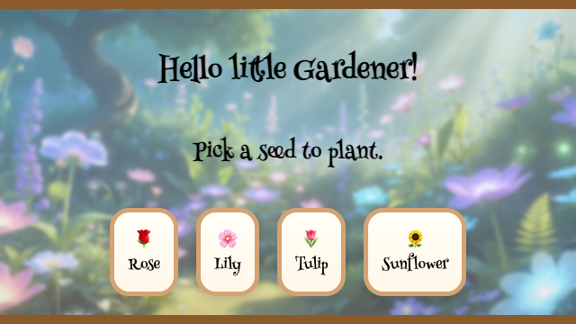 Plant Growing Game